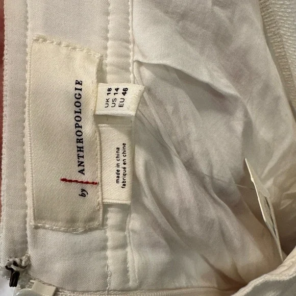 Anthropologie White and Red Halter A-line Midi Dress - Picture 4 of 7